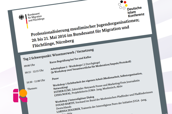 Vorstellung der Peers beim Fachtag zur Professionalisierung muslimischer Jugendarbeit in Berlin