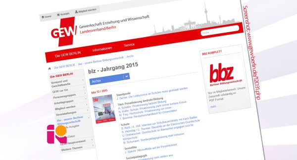 bbz berichtet über die Gewinner des Berliner Präventionspreises 2015