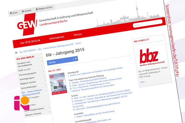 bbz berichtet über die Gewinner des Berliner Präventionspreises 2015